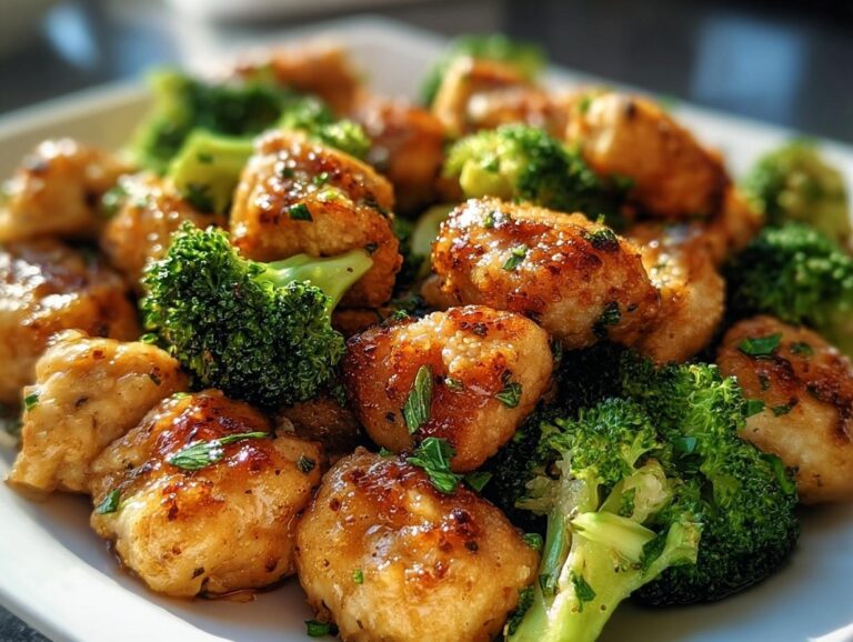 Air Fryer Chicken Bites And Broccoli