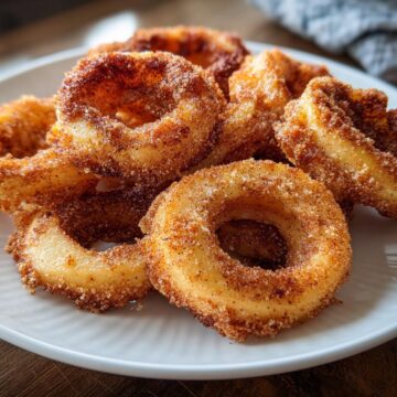Air Fryer Cinnamon Apple Rings