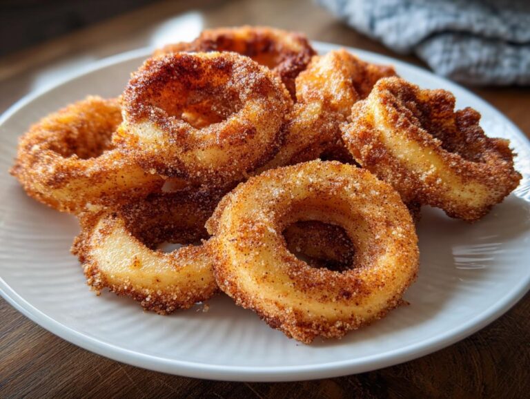 Air Fryer Cinnamon Apple Rings