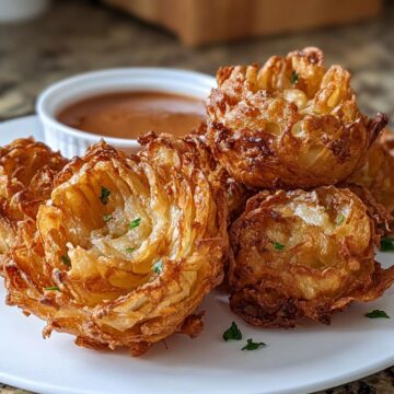 Air Fryer Crispy Mini Blooming Onions