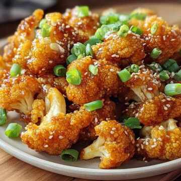Air Fryer Honey Sriracha Cauliflower