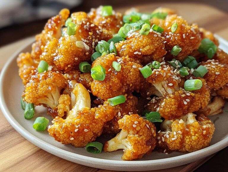 Air Fryer Honey Sriracha Cauliflower