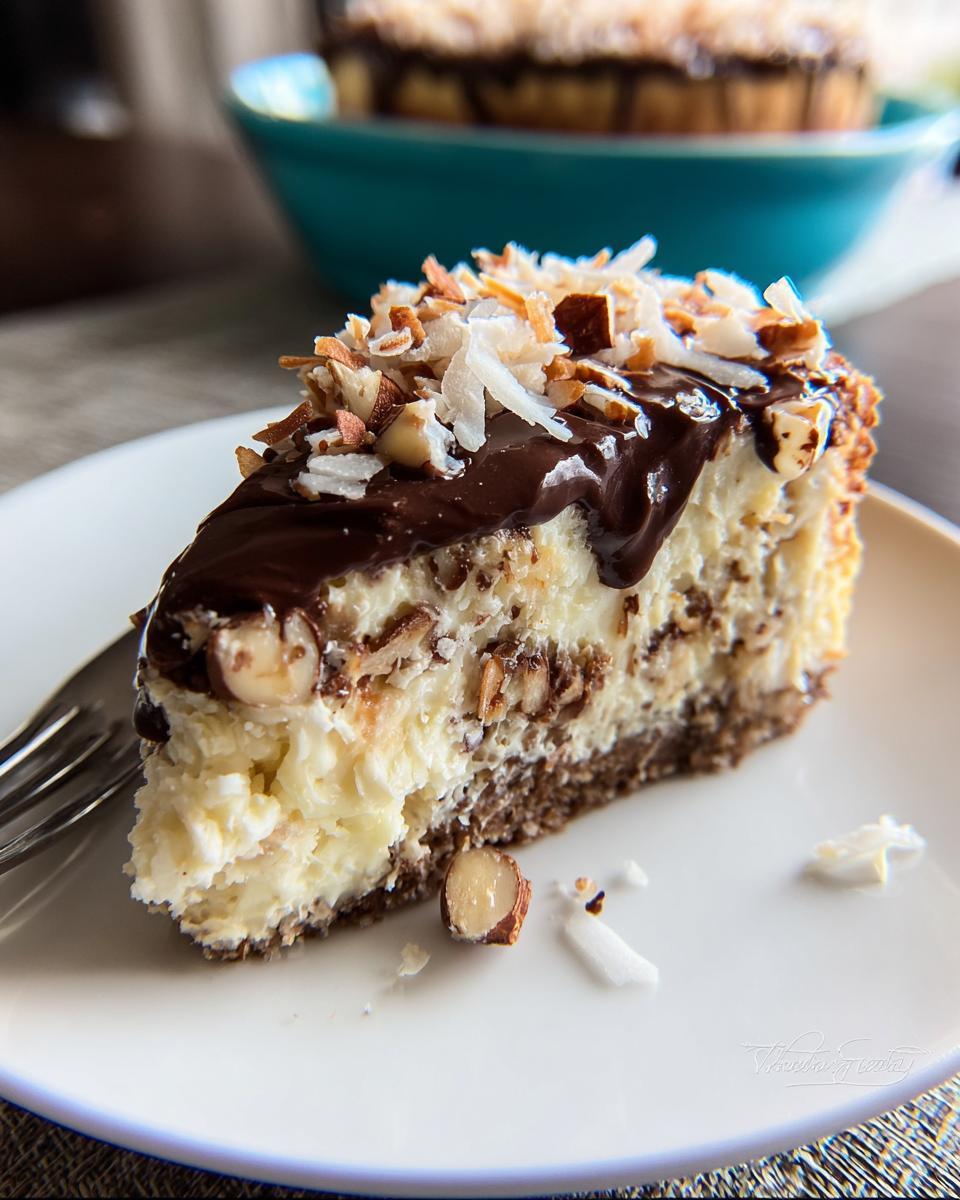 Almond Joy Cheesecake - Detail 1