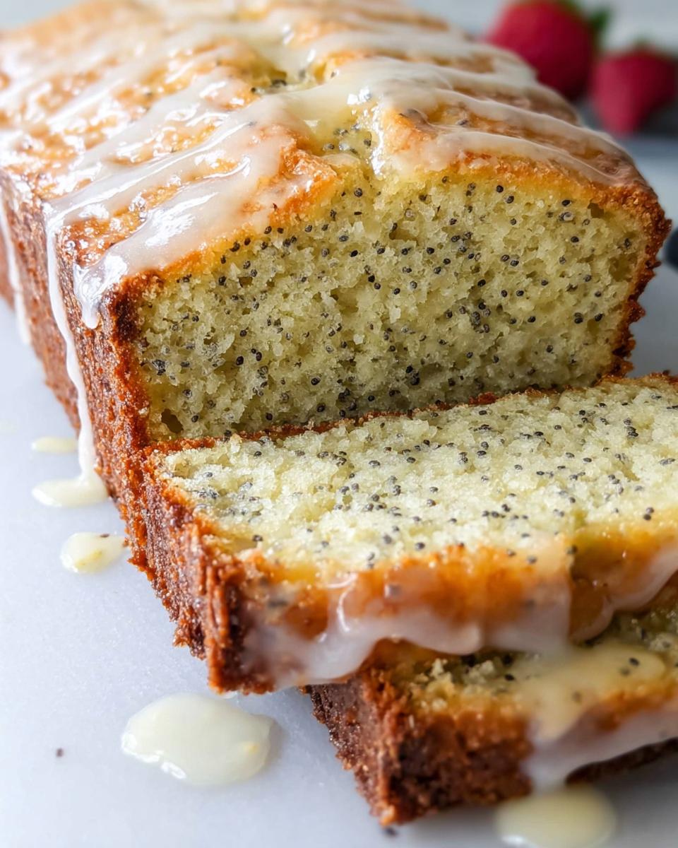 Almond Poppyseed Loaf Cake - Detail 1