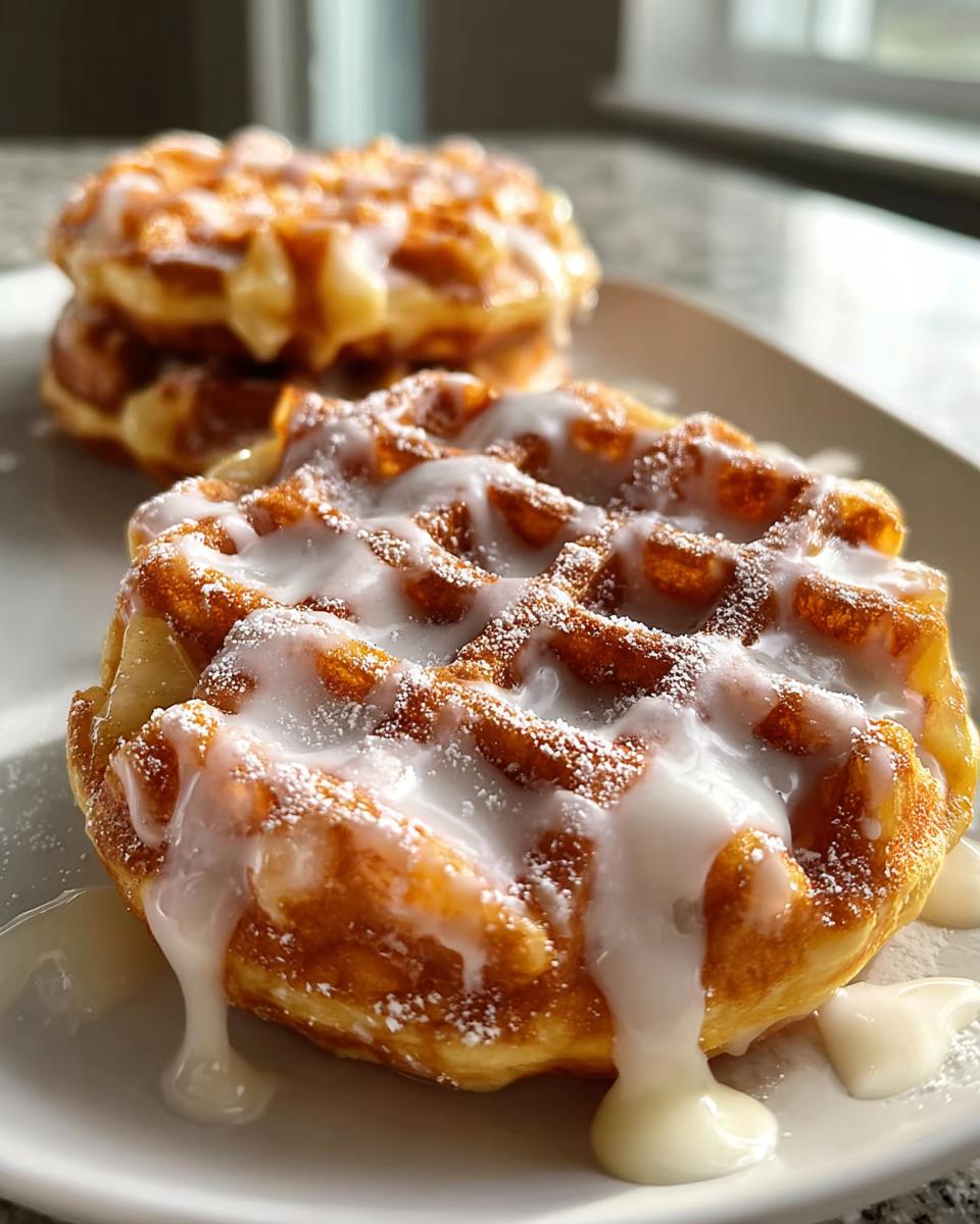 Apple Fritter Waffle Donuts - Detail 1