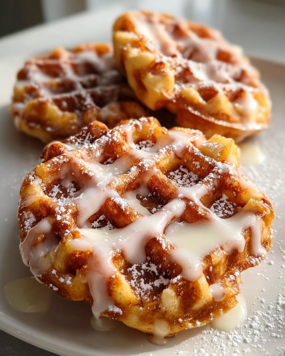 Apple Fritter Waffle Donuts - Detail 2