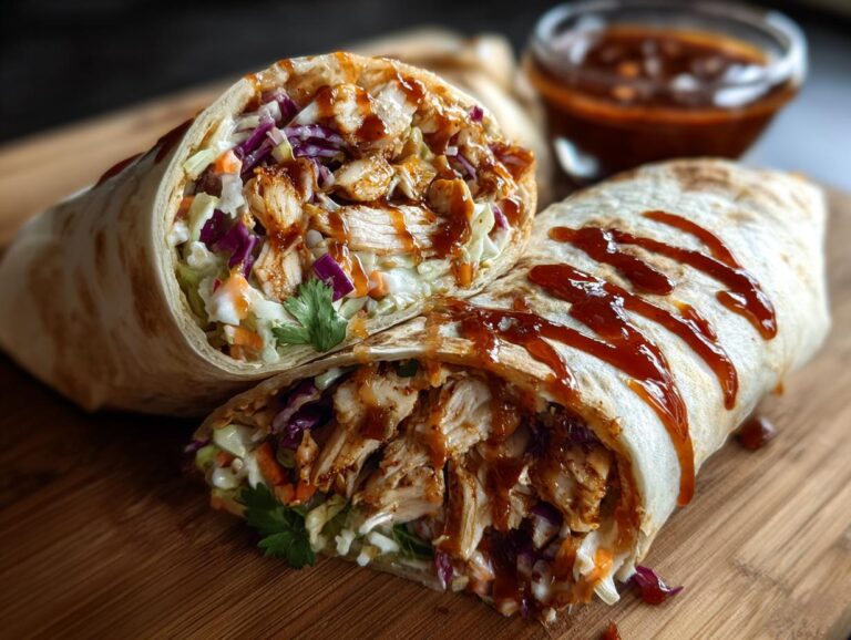 Bbq Chicken Coleslaw Wraps