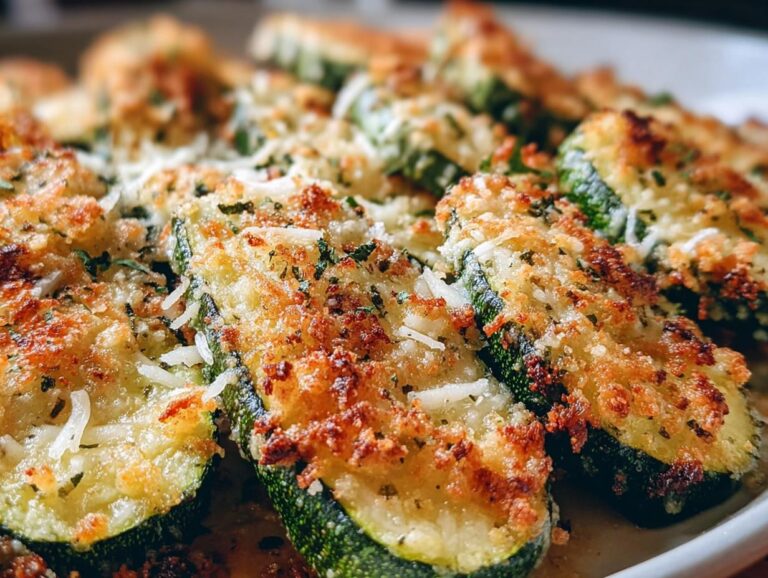 Baked Parmesan Zucchini Gratin