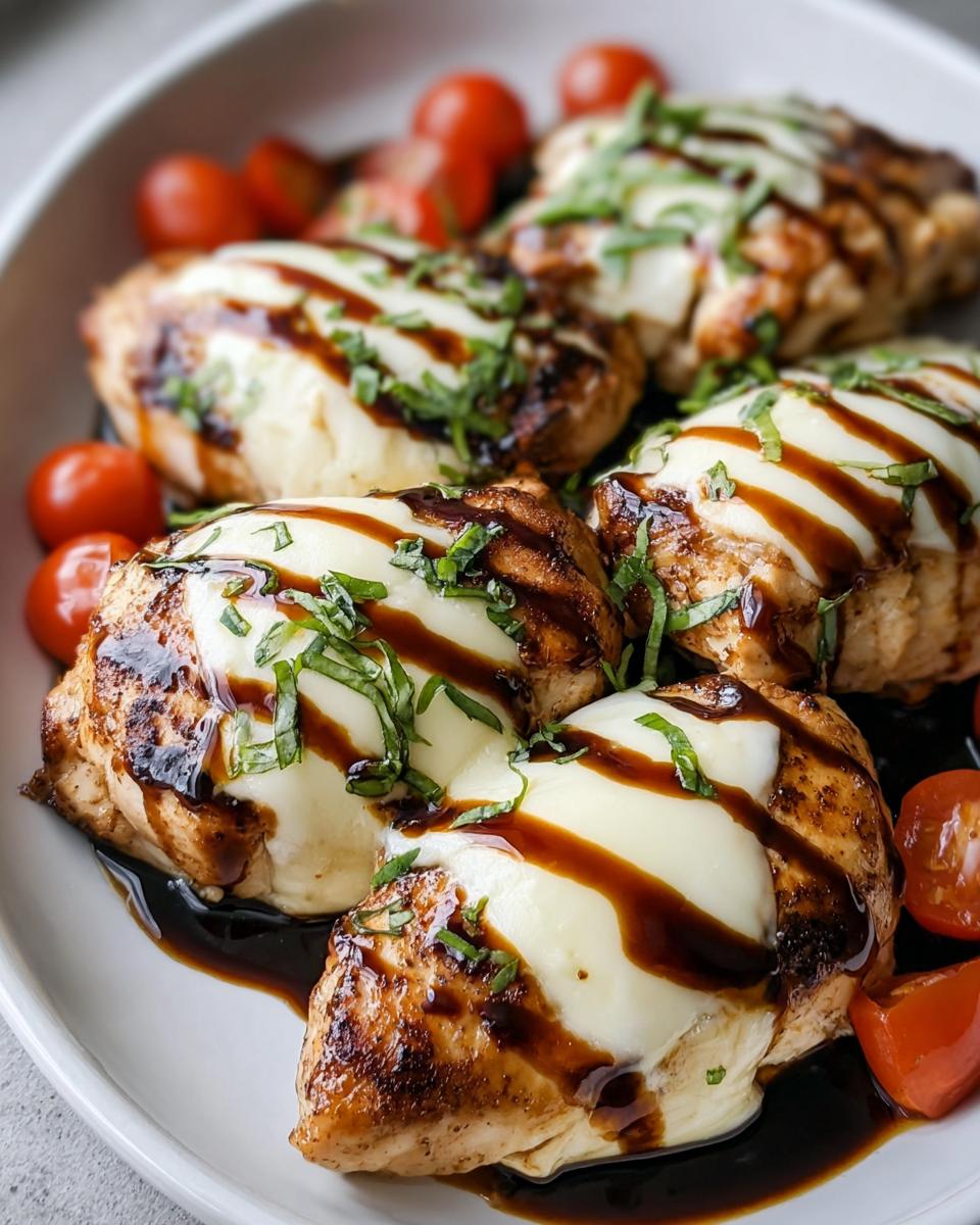 Balsamic Baked Chicken Breast With Mozzarella Cheese - Detail 1