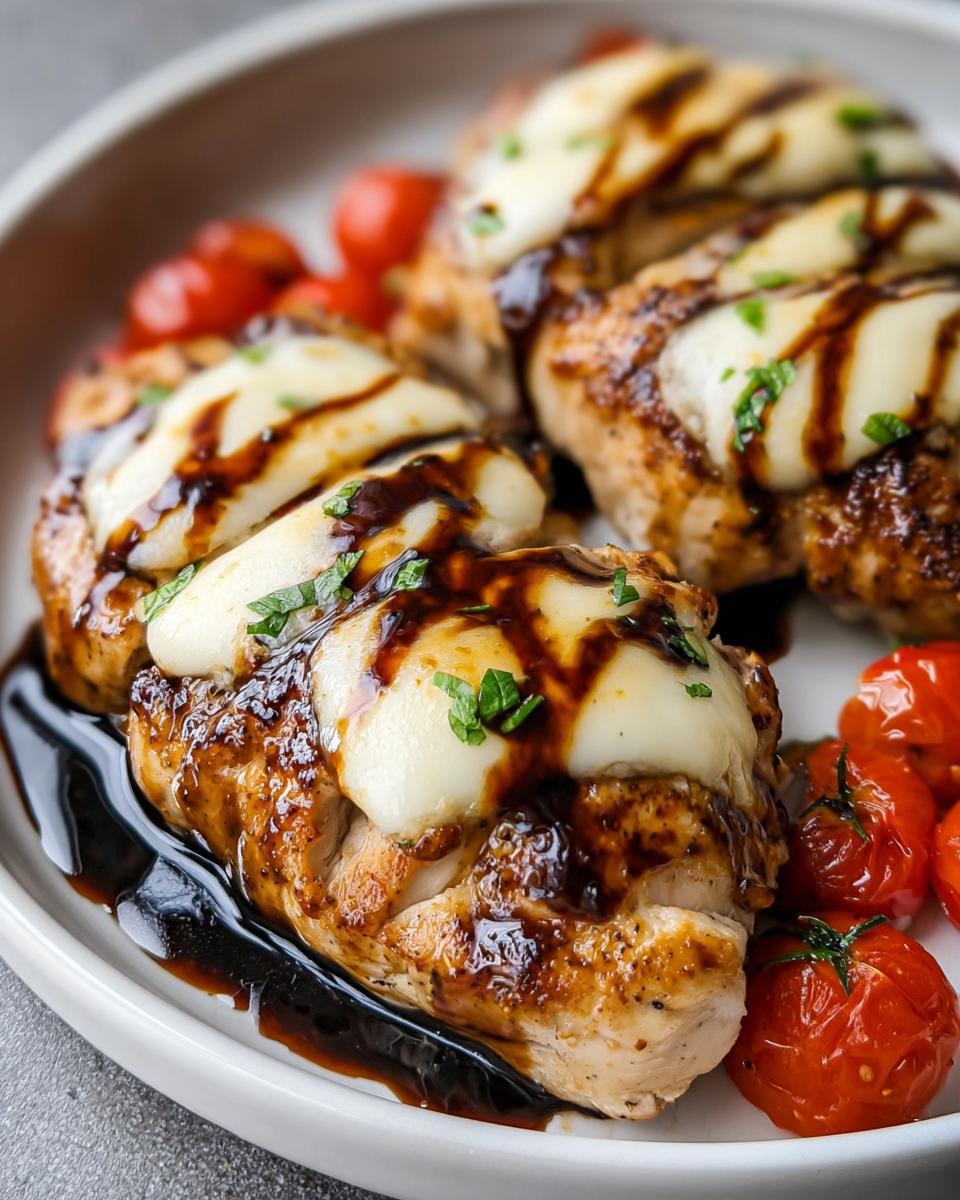 Balsamic Baked Chicken Breast With Mozzarella Cheese - Detail 2