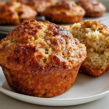 Banana Cinnamon Greek Yogurt Muffins