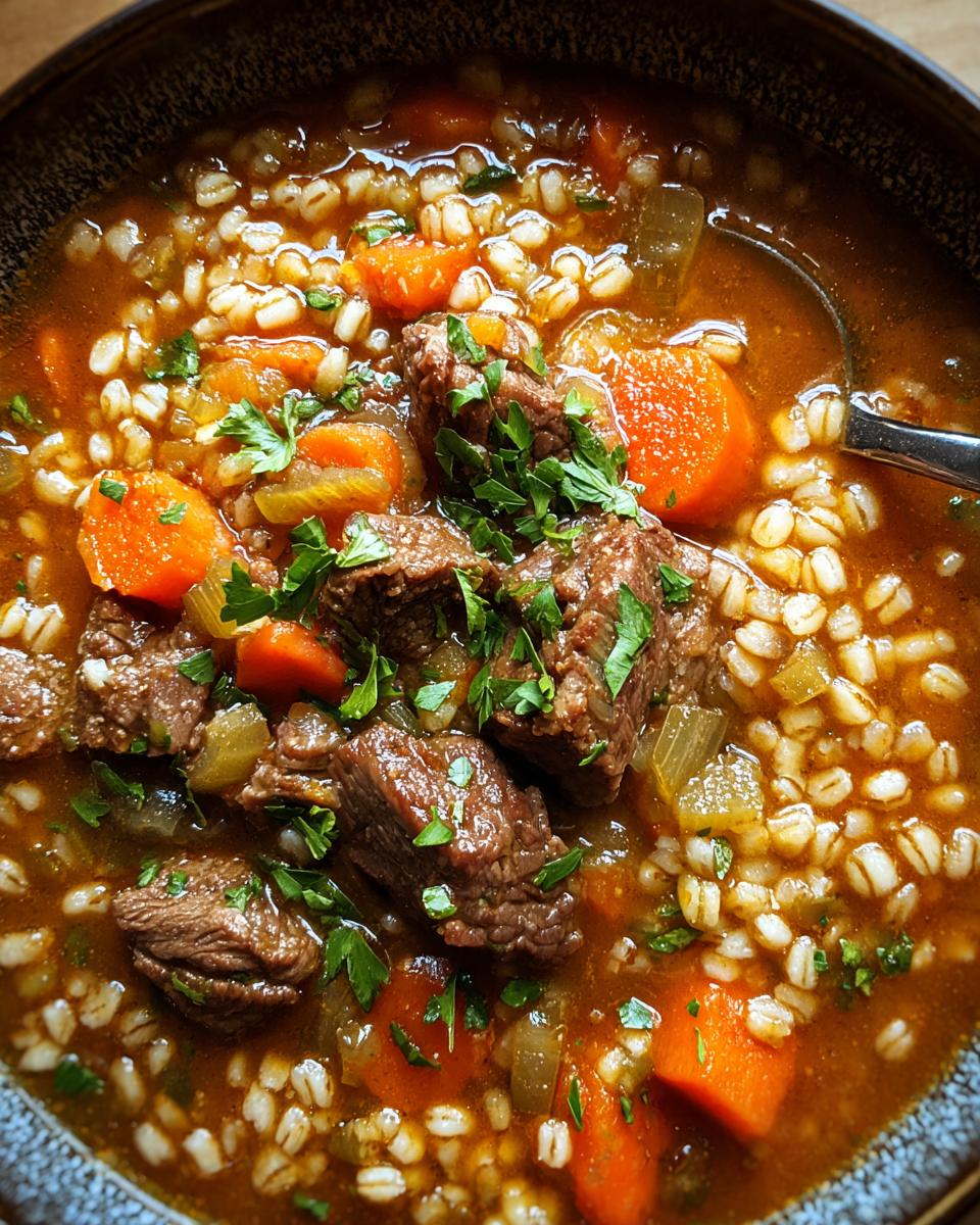 Beef Barley Soup - Detail 1