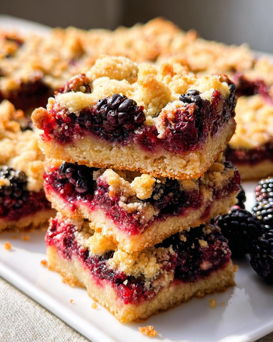 Blackberry Cobbler Bars - Detail 1