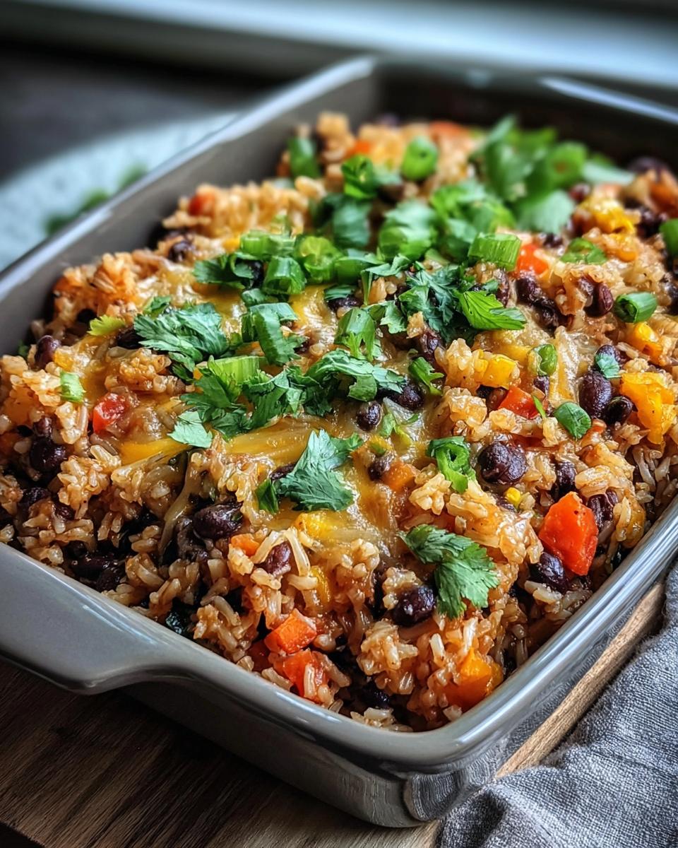 Brown Rice And Black Bean Casserole - Detail 1