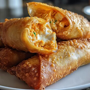 Buffalo Chicken Dip Egg Rolls