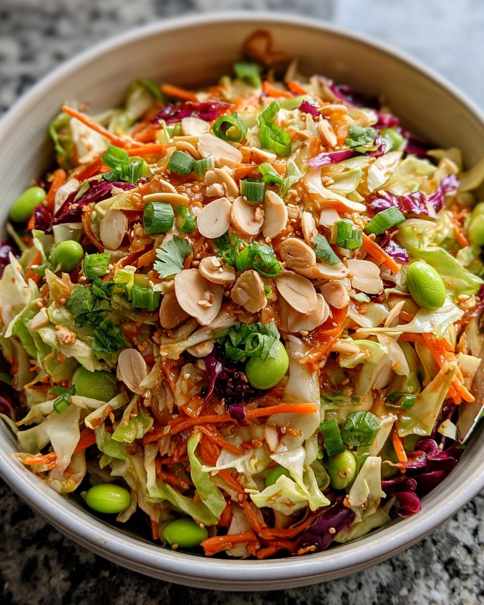 Cabbage And Edamame Salad With Sesame Ginger Dressing - Detail 2