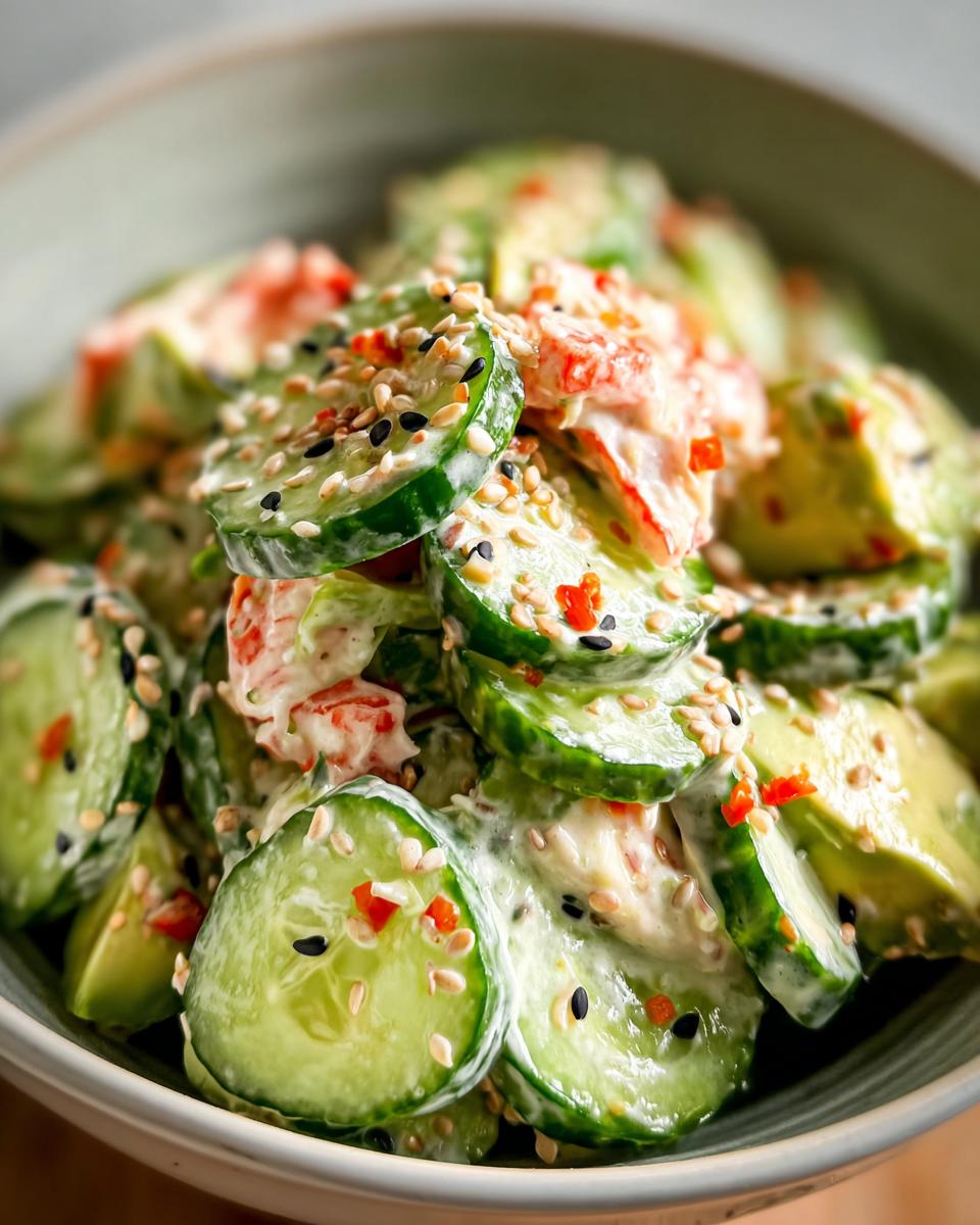 California Roll Cucumber Salad - Detail 1