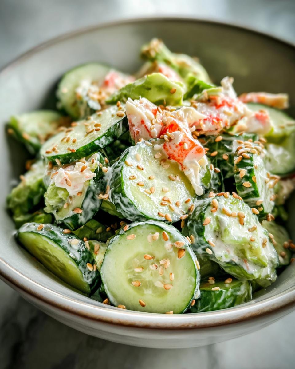 California Roll Cucumber Salad - Detail 2