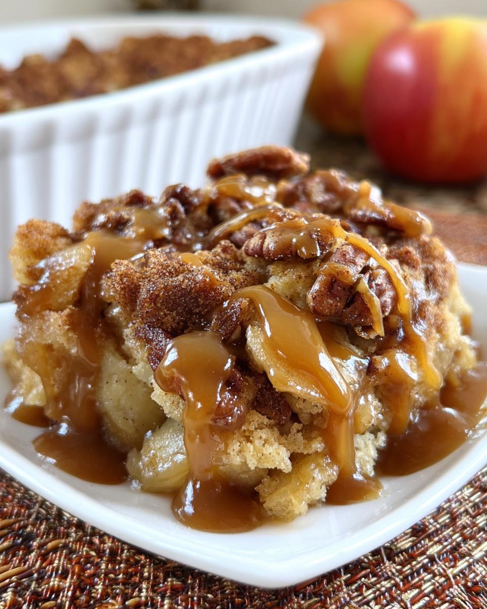 Caramel Apple Pecan Cobbler - Detail 1