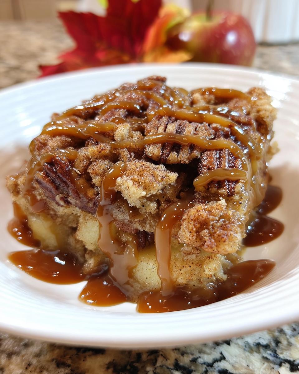 Caramel Apple Pecan Cobbler - Detail 2