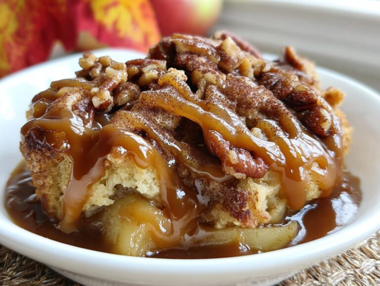 Caramel Apple Pecan Cobbler