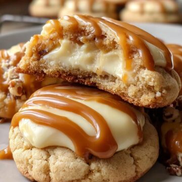 Caramel Cheesecake Cookies