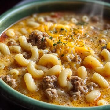 Cheeseburger Macaroni Soup