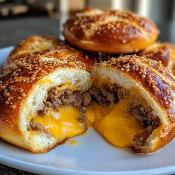 Cheeseburger Pretzel Bombs