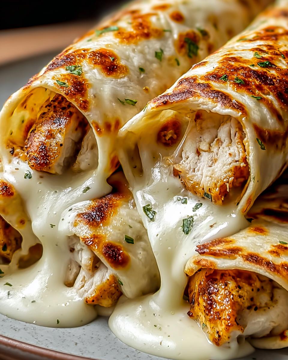 Cheesy Garlic Chicken Wraps - Detail 1