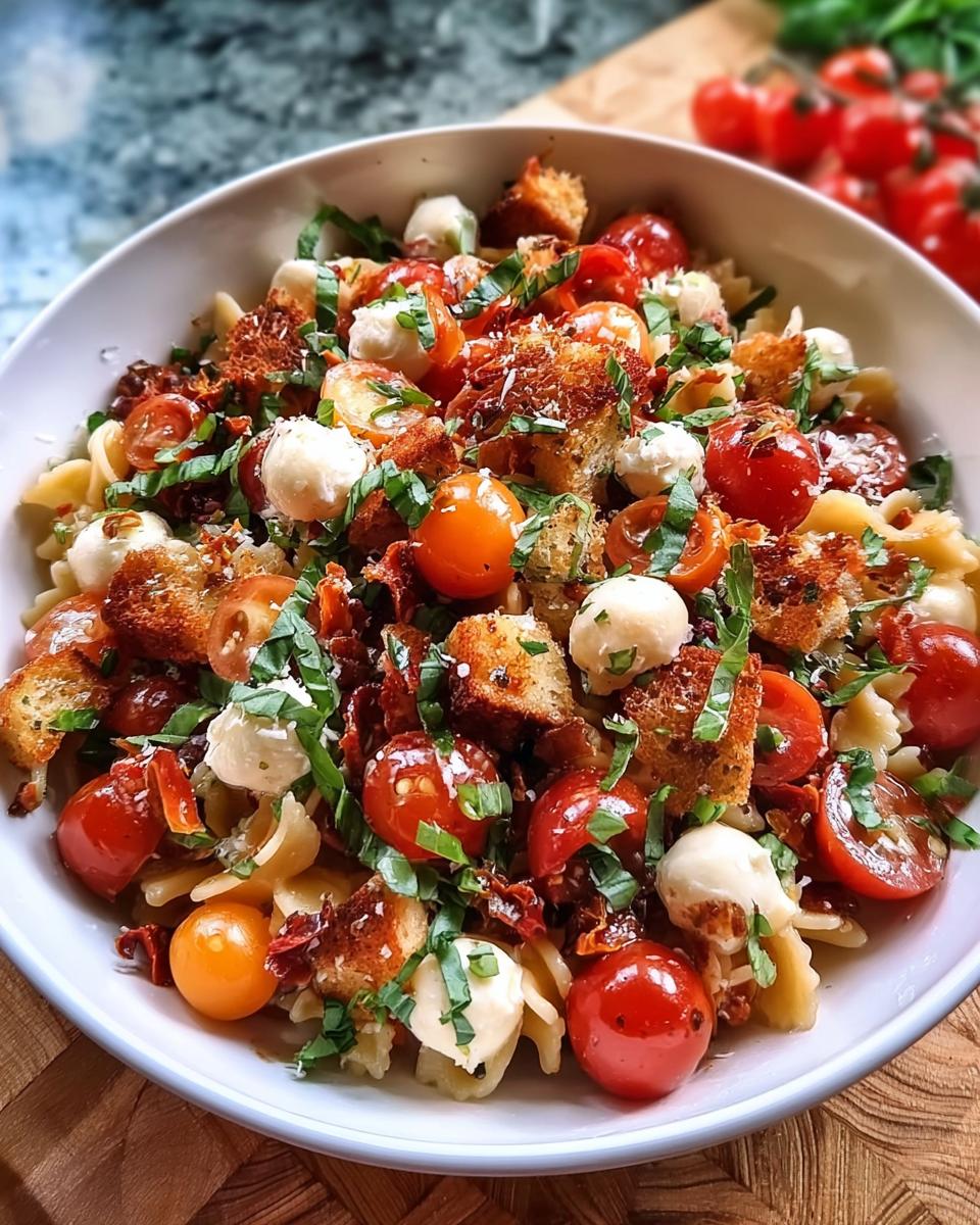 Cherry Tomato Bruschetta Pasta Salad - Detail 1