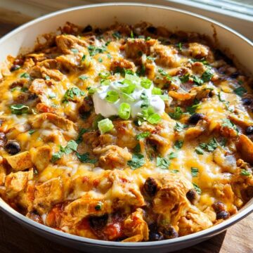 Chicken Black Bean Enchilada Skillet