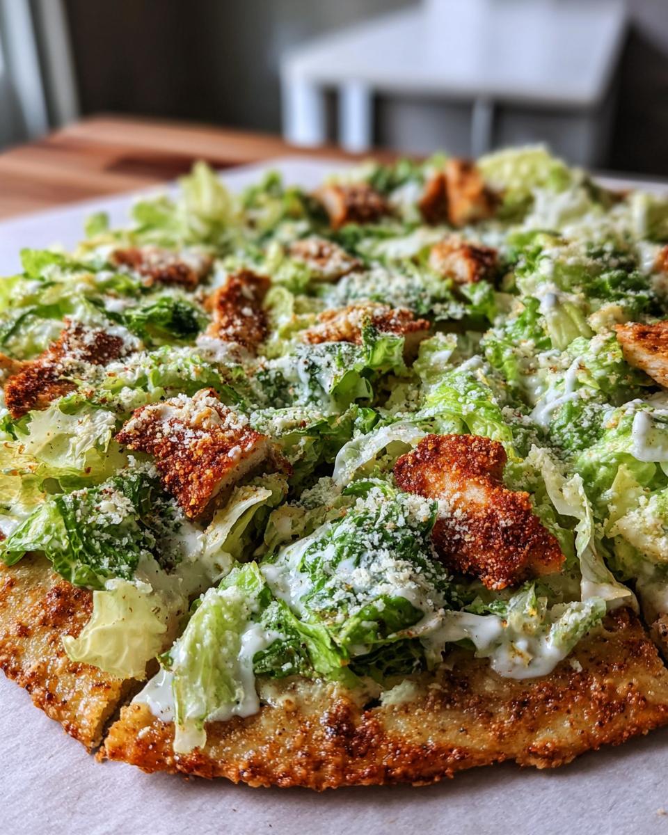 Chicken Crust Caesar Salad Pizza - Detail 1