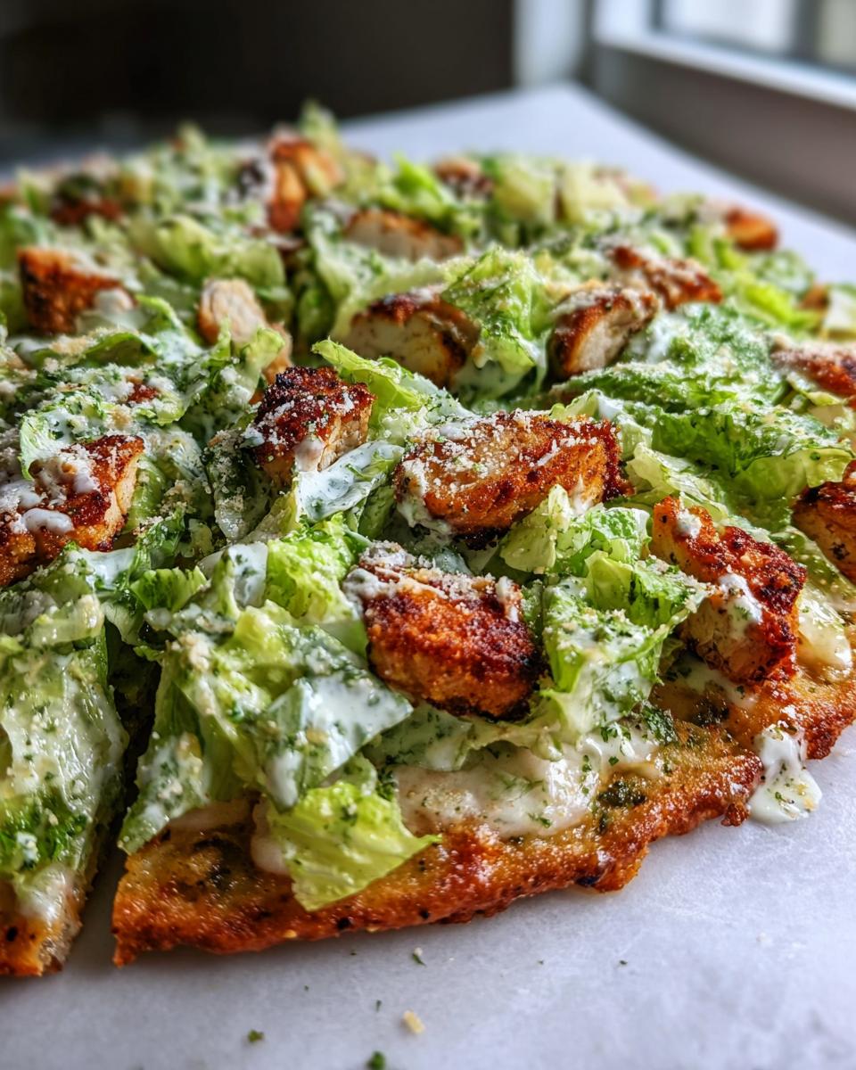 Chicken Crust Caesar Salad Pizza - Detail 2