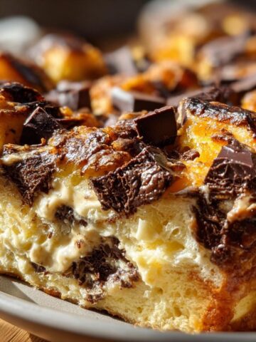 Chocolate &Amp;Amp; Cream Cheese Bread Pudding