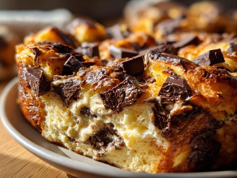 Chocolate &Amp; Cream Cheese Bread Pudding
