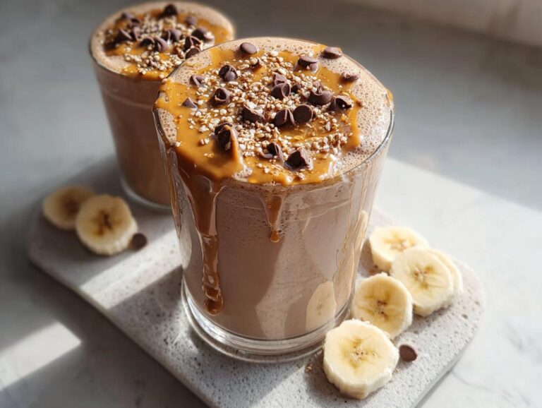 Chocolate Peanut Butter Protein Smoothie