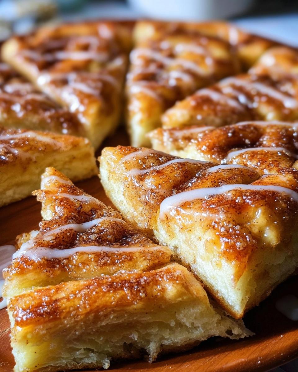 Cinnamon-Sugar Pizza Made With Crescent Rolls - Detail 1