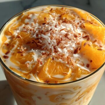 Coconut Orange Glow - Easy Creamy Citrus Dessert