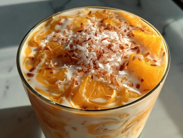 Coconut Orange Glow – Easy Creamy Citrus Dessert