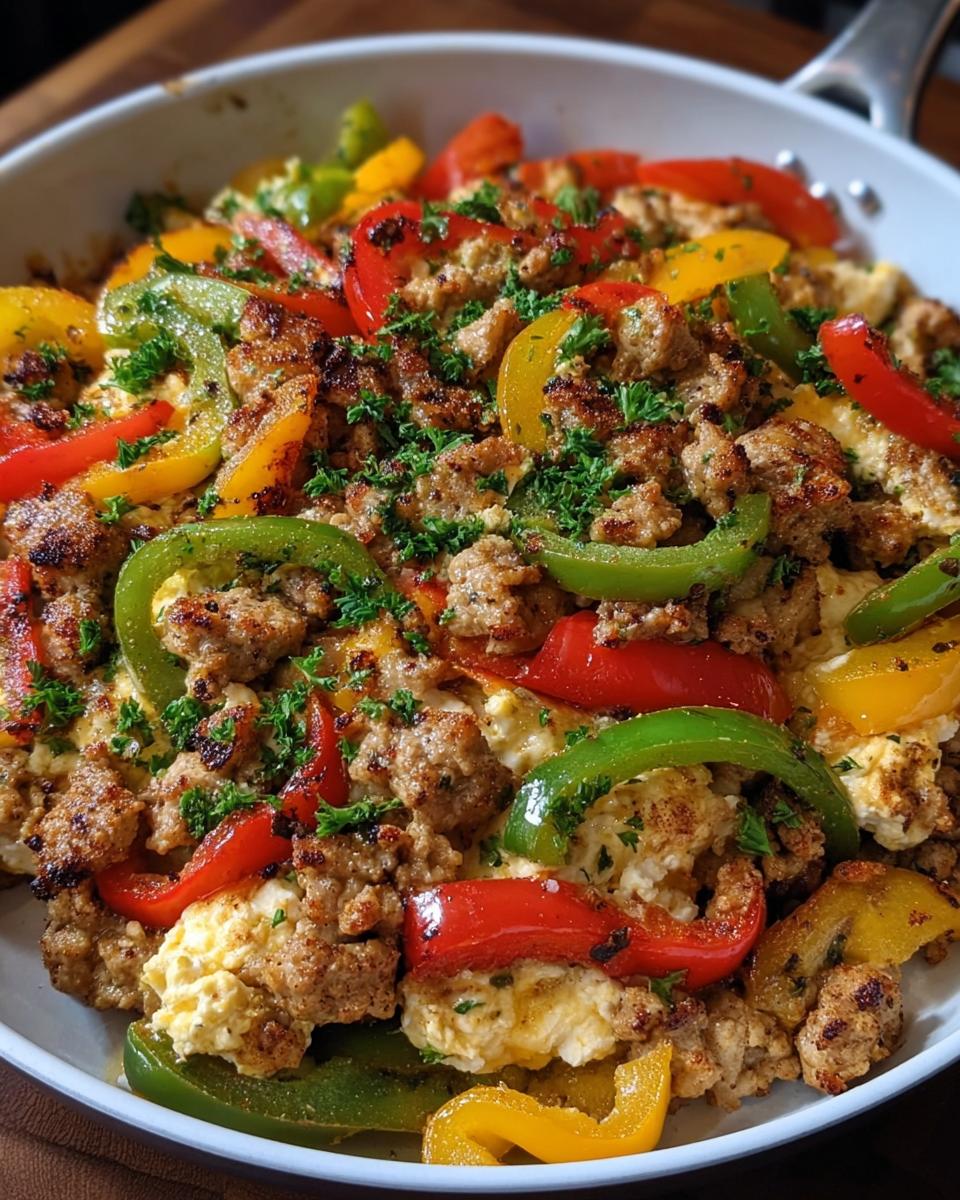 Cottage Cheese Turkey Pepper Skillet - Detail 1