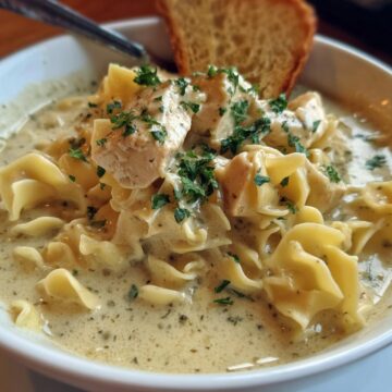 Creamy Chicken Alfredo Soup