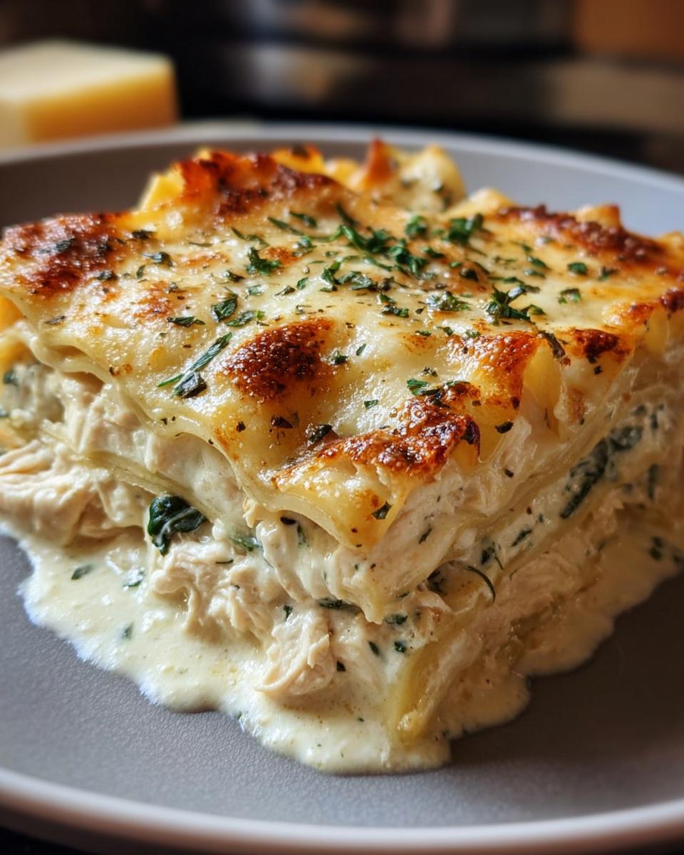 Creamy Chicken Lasagna With White Sauce - Detail 1