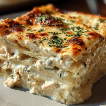 Creamy Chicken Lasagna With White Sauce