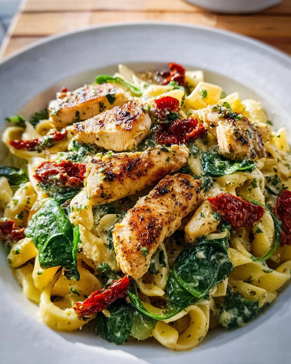 Creamy Chicken Pesto Pasta - Detail 1