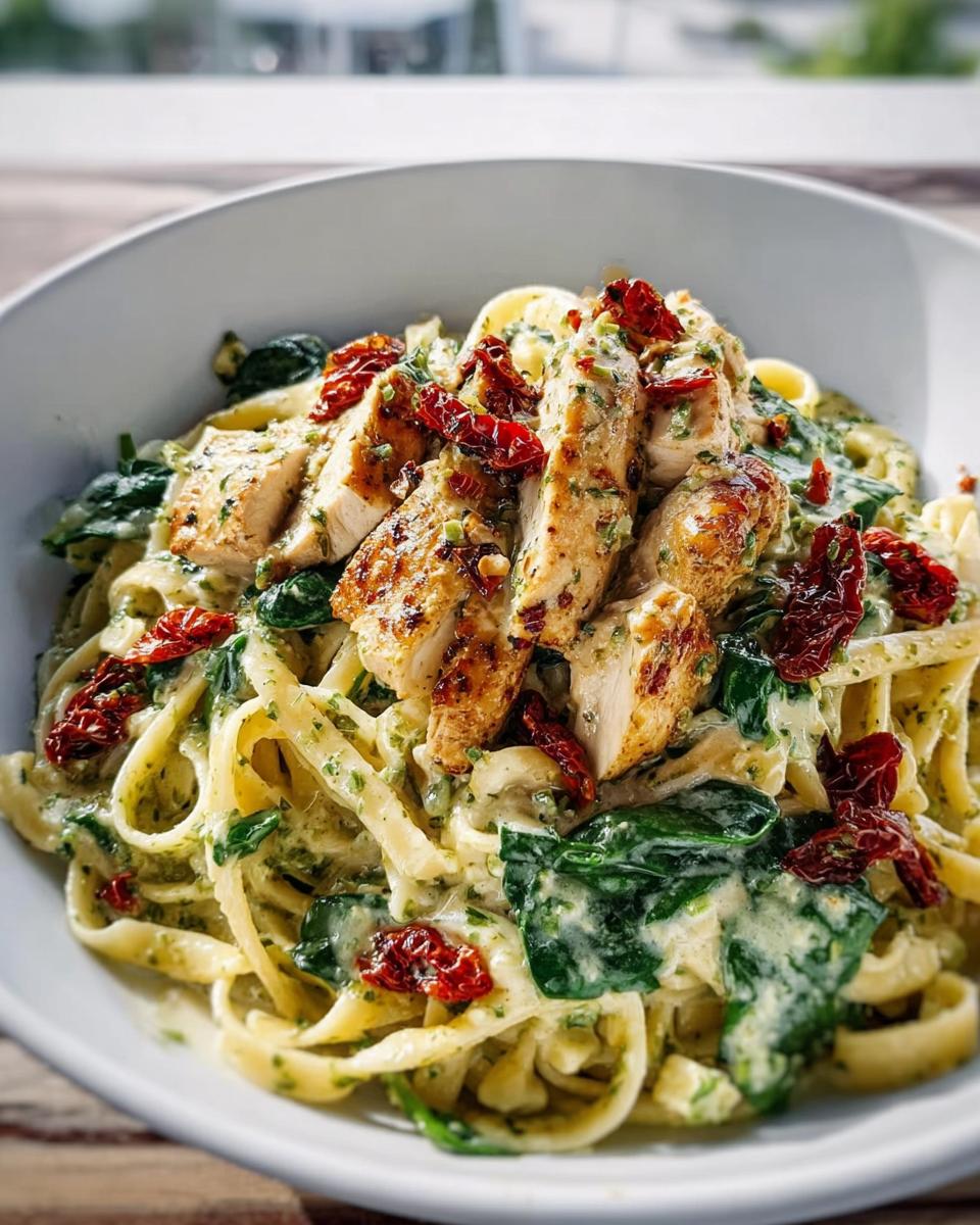 Creamy Chicken Pesto Pasta - Detail 2