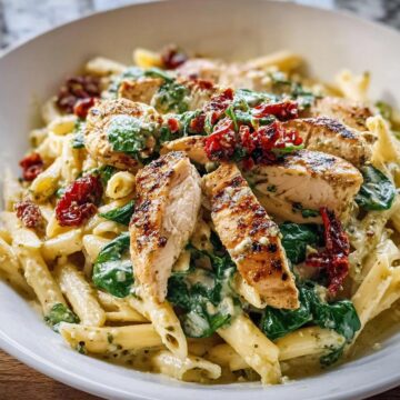 Creamy Chicken Pesto Pasta