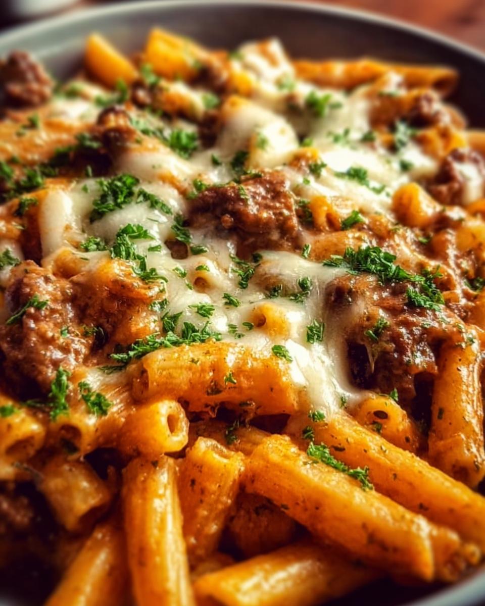 Creamy High Protein Beef Pasta - Detail 2