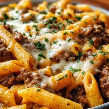 Creamy High Protein Beef Pasta