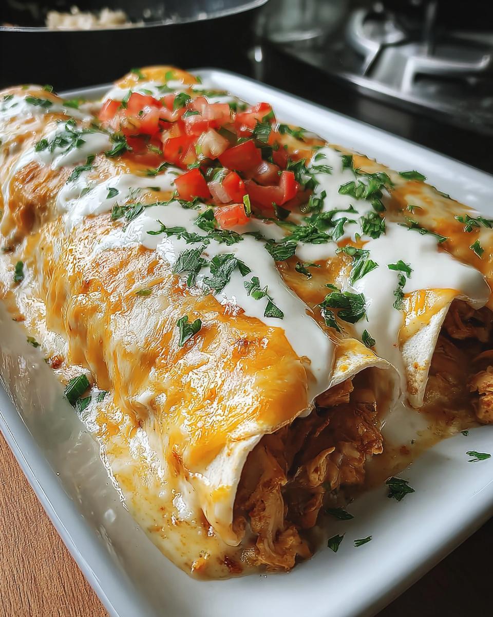 Creamy Queso Chicken Enchiladas - Detail 1