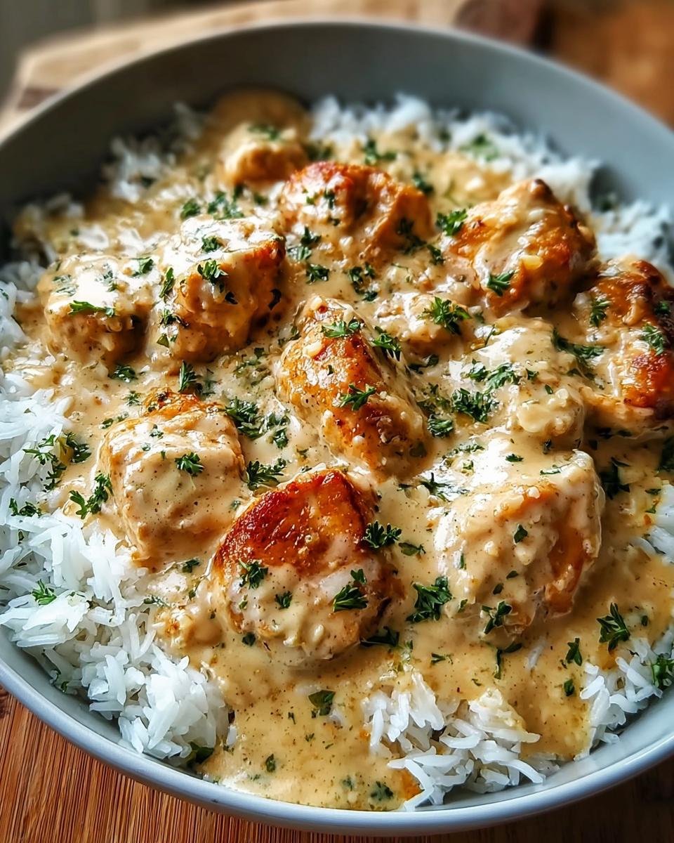 Creamy Smothered Chicken And Rice - Detail 1